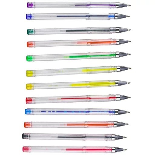 Topwrite zselés toll 12db színes - neon