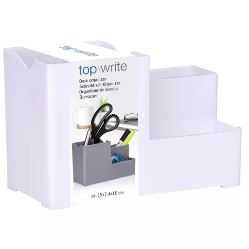 Topwrite asztali rendező 15x7x10cm - Fehér