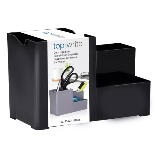 Topwrite asztali rendező 15x7x10cm - Fekete