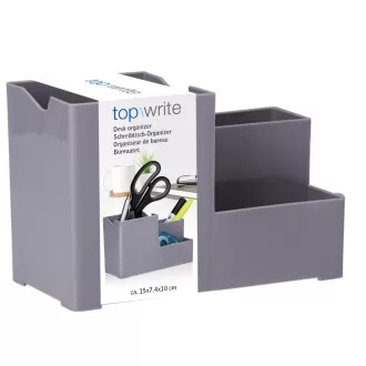 Topwrite asztali rendező 15x7x10cm - Szürke