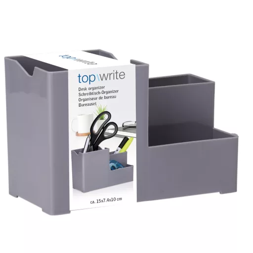 Topwrite asztali rendező 15x7x10cm - Szürke