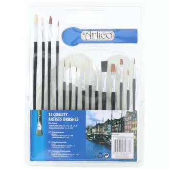 Artico festő ecset szett 15db + paletta