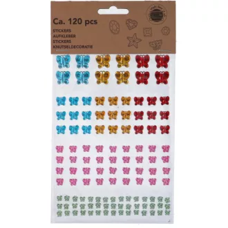   Craft öntapadósmatrica szett gyémánt 120db - Pillangó alakú