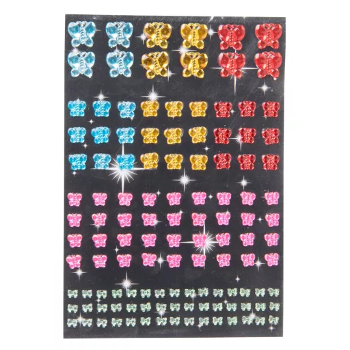 Craft öntapadósmatrica szett gyémánt 120db - Pillangó alakú