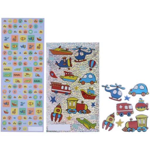 Creative Kids Matrica szett 155db járműves