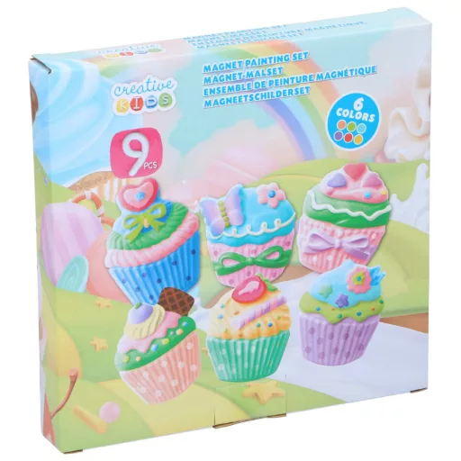 Creative Kids mágneses gipszöntő és kifestő szett - Muffin