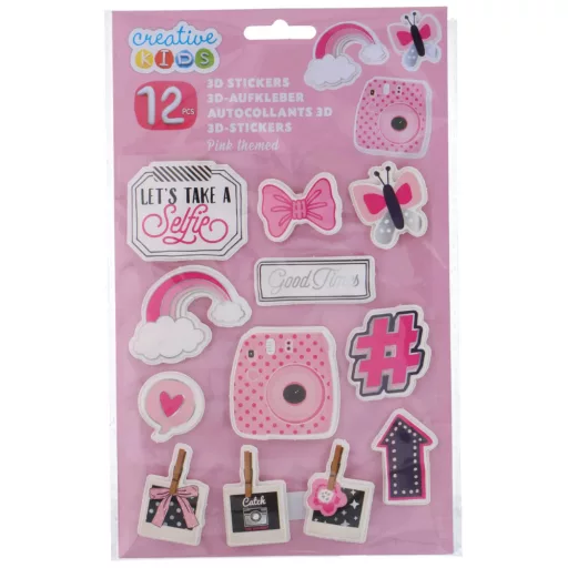 Creative Kids matrica szett 3D - Rózsaszín varázslat