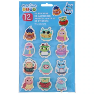 Creative Kids matrica szett 3D - Bölcs baglyok