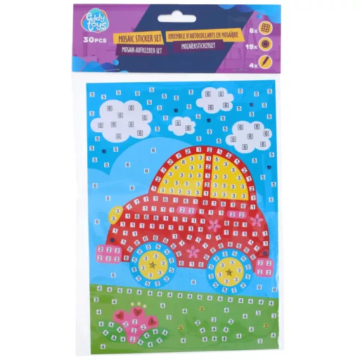 Eddy Toys mozaik matrica készítő szett - Vidám autó