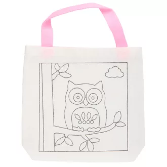 Eddy Toys textil táska színező szett - bagoly