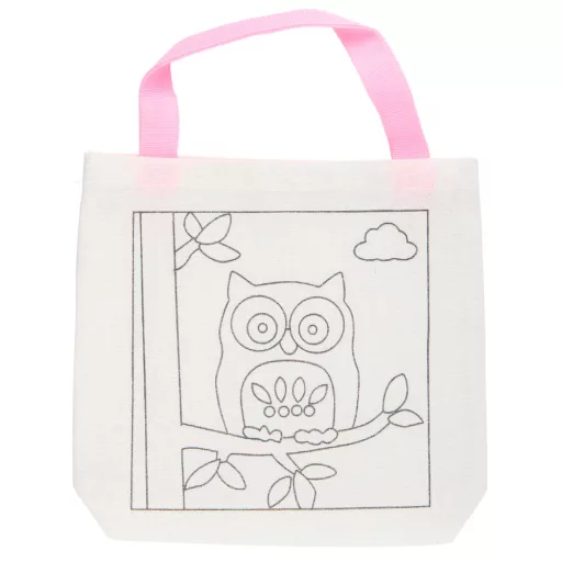 Eddy Toys textil táska színező szett - bagoly