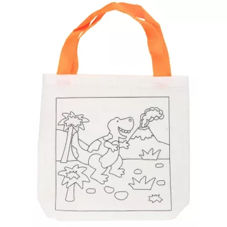 Eddy Toys textil táska színező szett - dínó