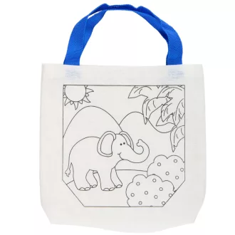 Eddy Toys textil táska színező szett - elefánt