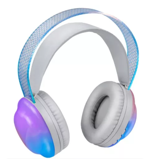 Grundig bluetooth fejhallgató 300mAh fehér RGB színváltó