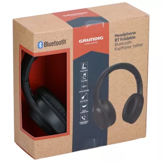 Grundig bluetooth fejhallgató összehajtható 150mAh fekete