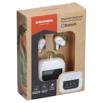   Grundig bluetooth fülhallgató aktív zajszűrővel LED kijelzővel fehér
