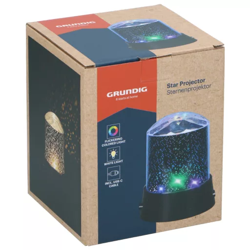 Grundig lámpa csillagprojektor USB-C vagy elem tápellátás