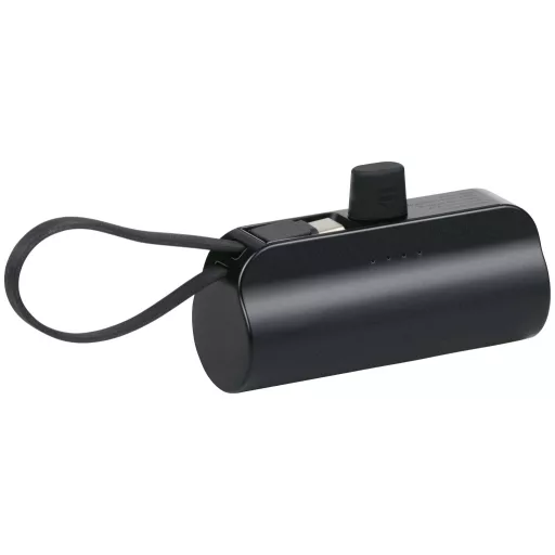 Grundig powerbank 5000 mAh beépített USB-C csatlakózó fekete