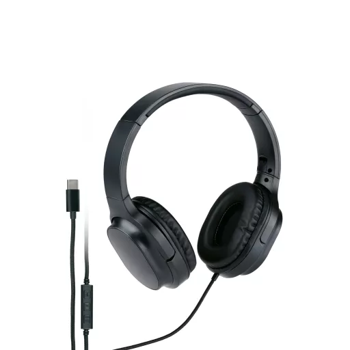 Grundig vezetékes fejhallgató fekete Usb-C