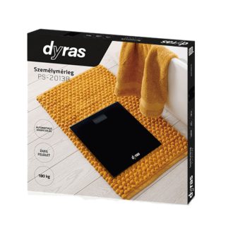 Dyras személymérleg fekete