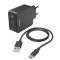 Hama Fic E3 hálózati töltő szett Qc 3.0 Usb -Type-C kábellel 19,5W
