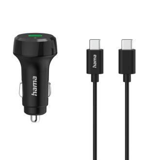 Hama autós töltő szett 1m kábel 25W