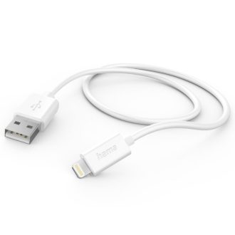 Hama Fic E3 adatkábel Lightning 1m fehér