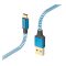 Hama Fic E3 adatkábel Usb Type-C reflective 1,5m kék