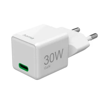   Hama univerzális hálózati Type-C mini töltő Pd/Qc fehér 30W