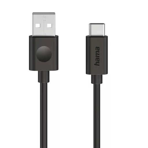 Hama adatkábel Usb 2.0 T Usb-A/Type-C 60W 1,2m fekete