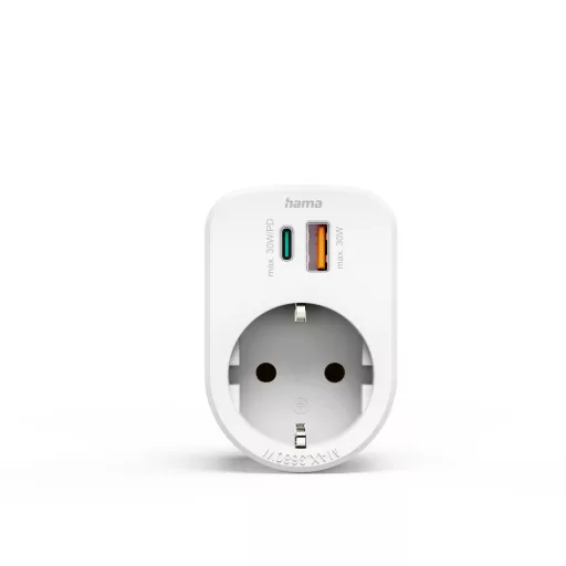 Hama töltőadapter konnektor + USB-A + USB-C PD 30W