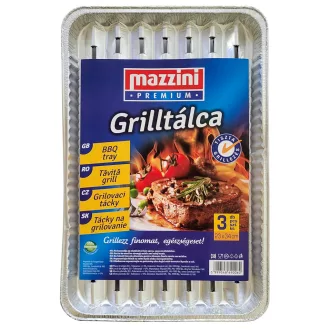 Mazzini Aluminium Grilltálca 3db 34x23cm