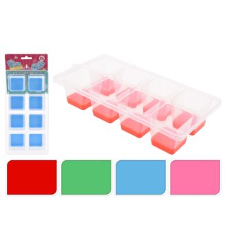 Jégkocka készítő szilikonos - Piros