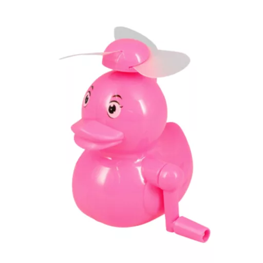 Kacsa formájú kézi ventilátor - rózsaszín