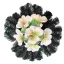 Koszorú 15-ös Domború - Fehér inkaliliom