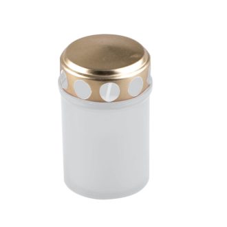 Műanyag mécses 100/80 fehér