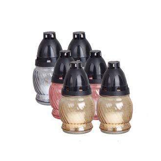 Üvegmécses Viola 14,5 cm -  Bézs/sárga 