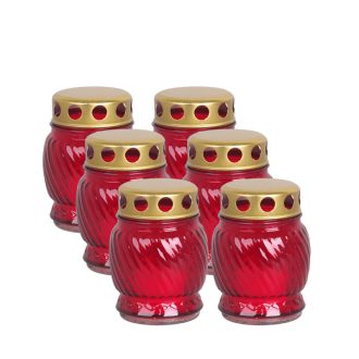 Üvegmécses piros fém tetővel - 25g