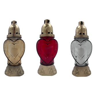 Üvegmécses 854CS  Heart, mix, ~80g/30h, 25,5cm többféle