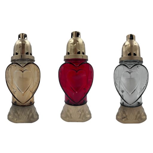 Üvegmécses 854CS  Heart, mix, ~80g/30h, 25,5cm többféle