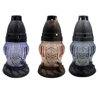   Üvegmécses light szín műanyag arany antik kupakkal mix La 11 LT