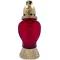 Üvegmécses Heart mix 25,5cm - Piros