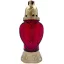 Üvegmécses Heart mix 25,5cm - Piros