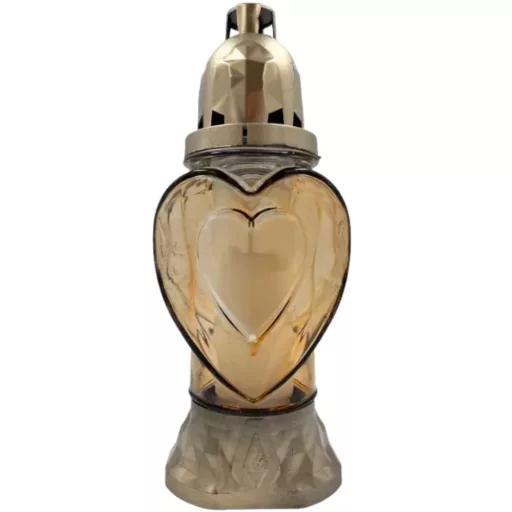 Üvegmécses Heart mix 25,5cm - Arany