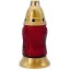 Üvegmécses Gold Twist 16 cm - Piros