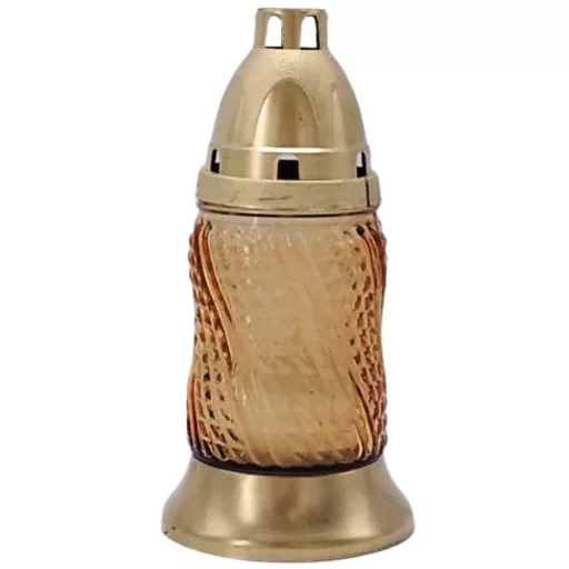 Üvegmécses Gold Twist 16 cm - Narancssárga
