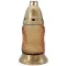 Üvegmécses Gold Twist 16 cm - Narancssárga