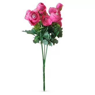 Művirág 5 ágú boglárka csokor - magenta