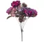 Művirág Rózsa csokor vintage - lila