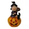 Halloween boszorkányos kerámia dekoráció